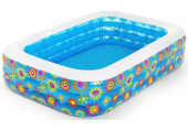 BESTWAY Family Pool Piscine gonflable Happy Flora, 229 x 152 x 56 cm 54120