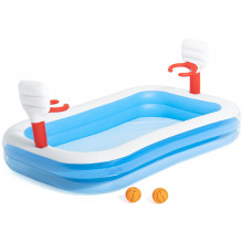 BESTWAY Piscine gonflable avec panier de basket, 251 x 168 x 102 cm 54122