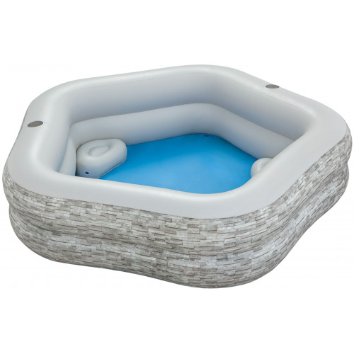 BESTWAY TruPrint Piscine gonflable, 213 x 206 x 53 cm 54423