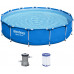 BESTWAY Steel Pro Piscine hors sol ronde, 396 x 84 cm, avec pompe 5612E