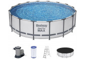 BESTWAY Steel Pro Max Piscine hors sol ronde, 488 x 122 cm 5612Z