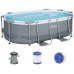 BESTWAY Power Steel Piscine hors sol ovale, 305 x 200 x 84 cm 5614A