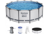 BESTWAY Steel Pro Max Piscine hors sol ronde, 396 x 122 cm 5618W