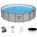 BESTWAY Steel Pro Max Piscine hors sol ronde effet pierre, 549 x 122 cm 5618Y