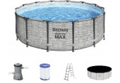 BESTWAY Steel Pro Max Piscine hors sol ronde, 427 x 122 cm 5619D