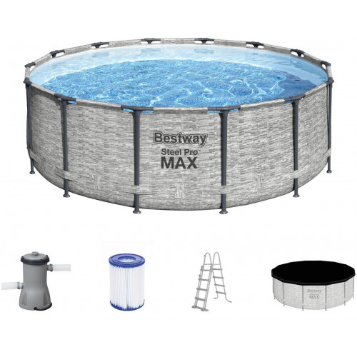 BESTWAY Steel Pro Max Piscine hors sol ronde, 427 x 122 cm 5619D