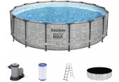 BESTWAY Steel Pro Max Piscine hors sol ronde, 488 x 122 cm 5619E