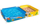 BESTWAY My First Frame Pool avec bac a sable 213 x 122 x 30,5 cm 561CF