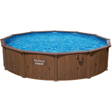 BESTWAY Hydrium Piscine hors sol acier ronde, 550 x 130 cm 561CS