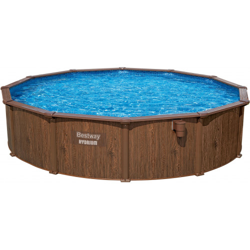 BESTWAY Hydrium Piscine hors sol acier ronde, 490 x 130 cm 561CU