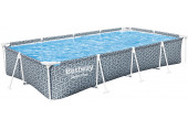 BESTWAY Steel Pro Piscine hors sol rectangulaire, 366 x 201 x 66 cm 561FT