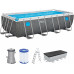 BESTWAY Steel Pro Max Splashview Piscine hors sol 488 x 244 x 122 cm, avec pompe 561MB