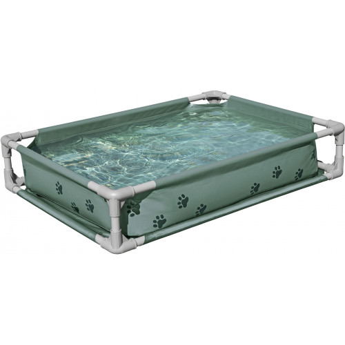 BESTWAY My First Frame Pool Piscine pour animal et lit surélevé 102 x 74 x 20 cm 561RG