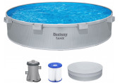 BESTWAY Tanx Kit tout-en-un piscine hors sol ronde 305 x 61 cm, avec pompe 561RW