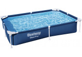 BESTWAY Steel Pro Piscine hors sol rectangulaire, 221 x 150 x 43 cm 56401