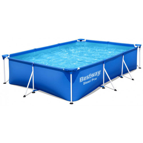 BESTWAY Steel Pro Piscine hors sol rectangulaire, 300 x 201 x 66 cm 56404