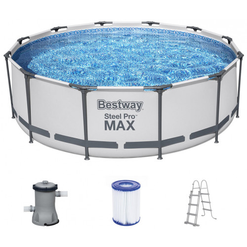 BESTWAY Steel Pro Max Piscine hors sol ronde, 366 x 100 cm 56418