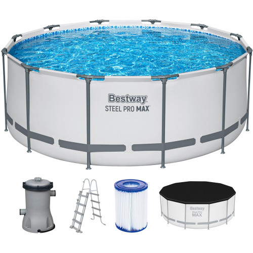 BESTWAY Steel Pro Max Piscine hors sol ronde, 366 x 122 cm 56420