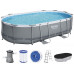 BESTWAY Power Steel Piscine hors sol ovale, 488 x 305 x 107 cm 56448