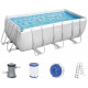 BESTWAY Power Steel Piscine hors sol rectangulaire, 412 x 201 x 122 cm 56456