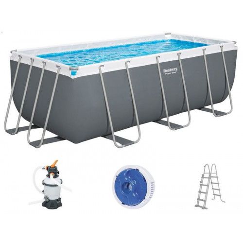 BESTWAY Power Steel Piscine hors sol rectangulaire, 412 x 201 x 122 cm 56457