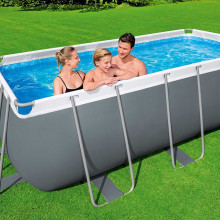 BESTWAY Power Steel Piscine hors sol rectangulaire, 412 x 201 x 122 cm 56457