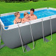 BESTWAY Power Steel Piscine hors sol rectangulaire, 412 x 201 x 122 cm 56457