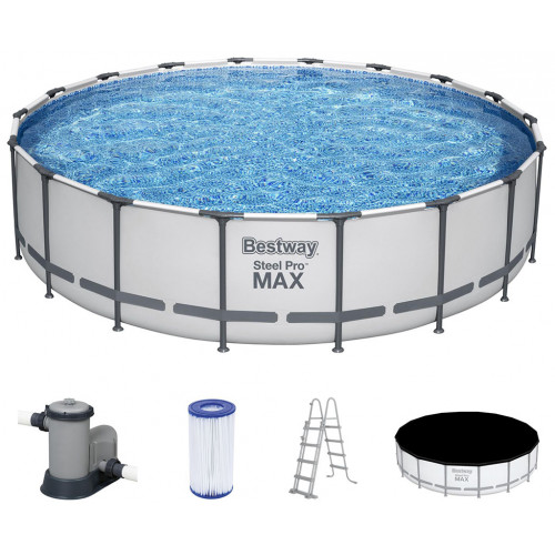 BESTWAY Steel Pro Max Piscine hors sol ronde, 549 x 122 cm 56462