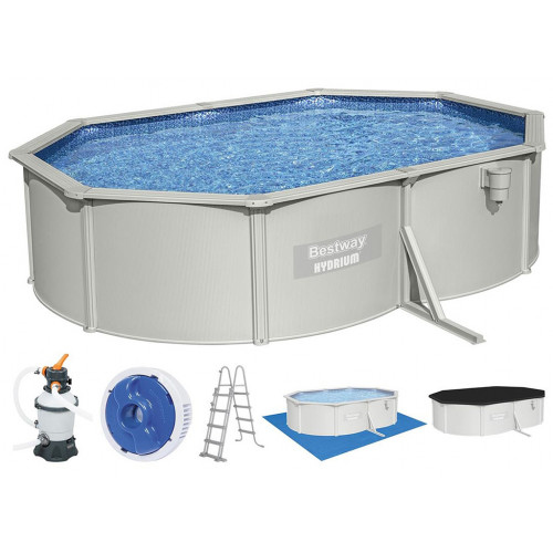 BESTWAY Hydrium Piscine hors sol ovale, 500 x 360 x 120 cm 56586