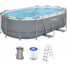 BESTWAY Power Steel Piscine hors sol ovale, 427 x 250 x 100 cm 56620