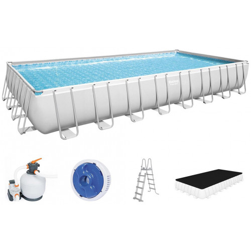 BESTWAY Power Steel Piscine hors sol rectangulaire, 956 x 488 x 132 cm 56623