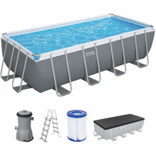 BESTWAY Power Steel Piscine hors sol rectangulaire, 488 x 244 x 122 cm 56670
