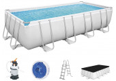BESTWAY Power Steel Piscine hors sol rectangulaire, 488 x 244 x 122 cm 56671