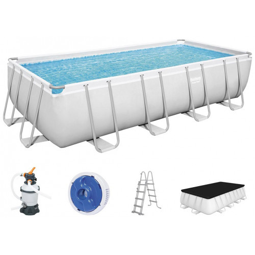 BESTWAY Power Steel Piscine hors sol rectangulaire, 488 x 244 x 122 cm 56671