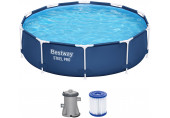 BESTWAY Steel Pro Piscine hors sol ronde, 305 x 76 cm, avec pompe 56679