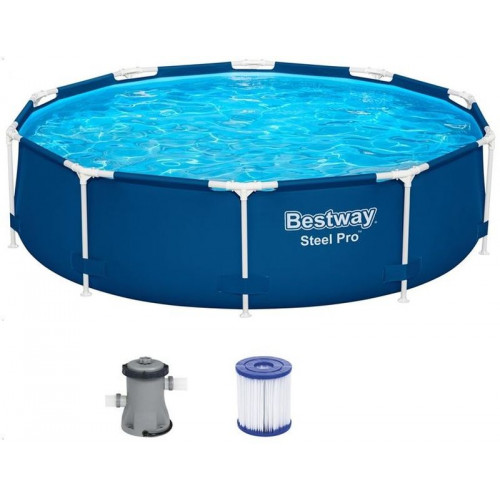 BESTWAY Steel Pro Piscine hors sol ronde, 305 x 76 cm, avec pompe 56679