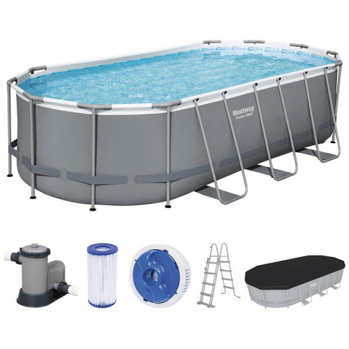 BESTWAY Power Steel Piscine hors sol ovale, 549 x 274 x 122 cm 56710