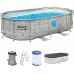 BESTWAY Power Steel Swim Vista Piscine hors sol ovale, 427 x 250 x 100 cm 56714