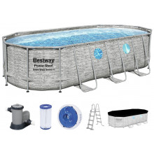 BESTWAY Power Steel Swim Vista Piscine hors sol ovale, 549 x 274 x 122 cm 56716