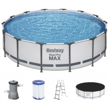 BESTWAY Steel Pro Max Piscine hors sol ronde, 427 x 107 cm 56950