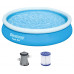 BESTWAY Fast Set Piscine hors sol, 366 x 76 cm, avec pompe 57274