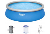 BESTWAY Fast Set Piscine hors sol, 457 x 122 cm, avec pompe 57289