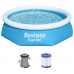 BESTWAY Fast Set Piscine hors sol ronde, 244 x 61 cm 57450