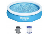 BESTWAY Fast Set Piscine hors sol ronde, 305 x 66 cm 57458