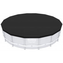 BESTWAY Couverture de piscine 488 cm, noire 58249