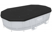 BESTWAY Bâche 4 saisons pour piscine hors sol Power Steel ovale 427 x 250 cm 58425