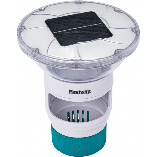 BESTWAY SolarGlow Diffuseur de produits chimiques avec lumiere LED 4 couleurs 58943