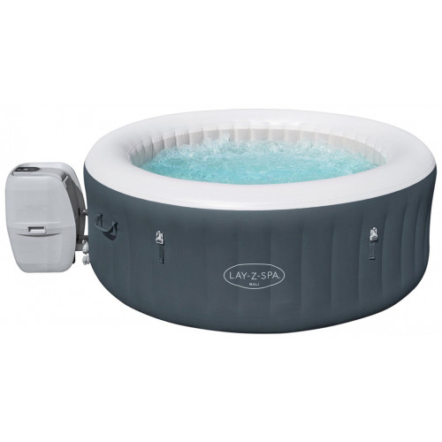 BESTWAY Lay-Z-Spa Bali AirJet Spa gonflable rond, 180 x 66 cm, 4 personnes 60009