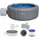 BESTWAY Lay-Z-Spa Santorini EnergySense HydroJet Pro Spa, 216 x 80 cm, 7 personnes 6001T