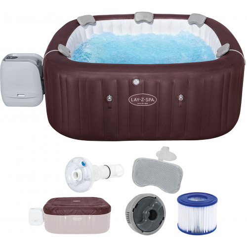 BESTWAY Lay-Z-Spa Maldives HydroJet Pro Spa gonflable, 201 x 201 x 80 cm, 7 pers. 6001U